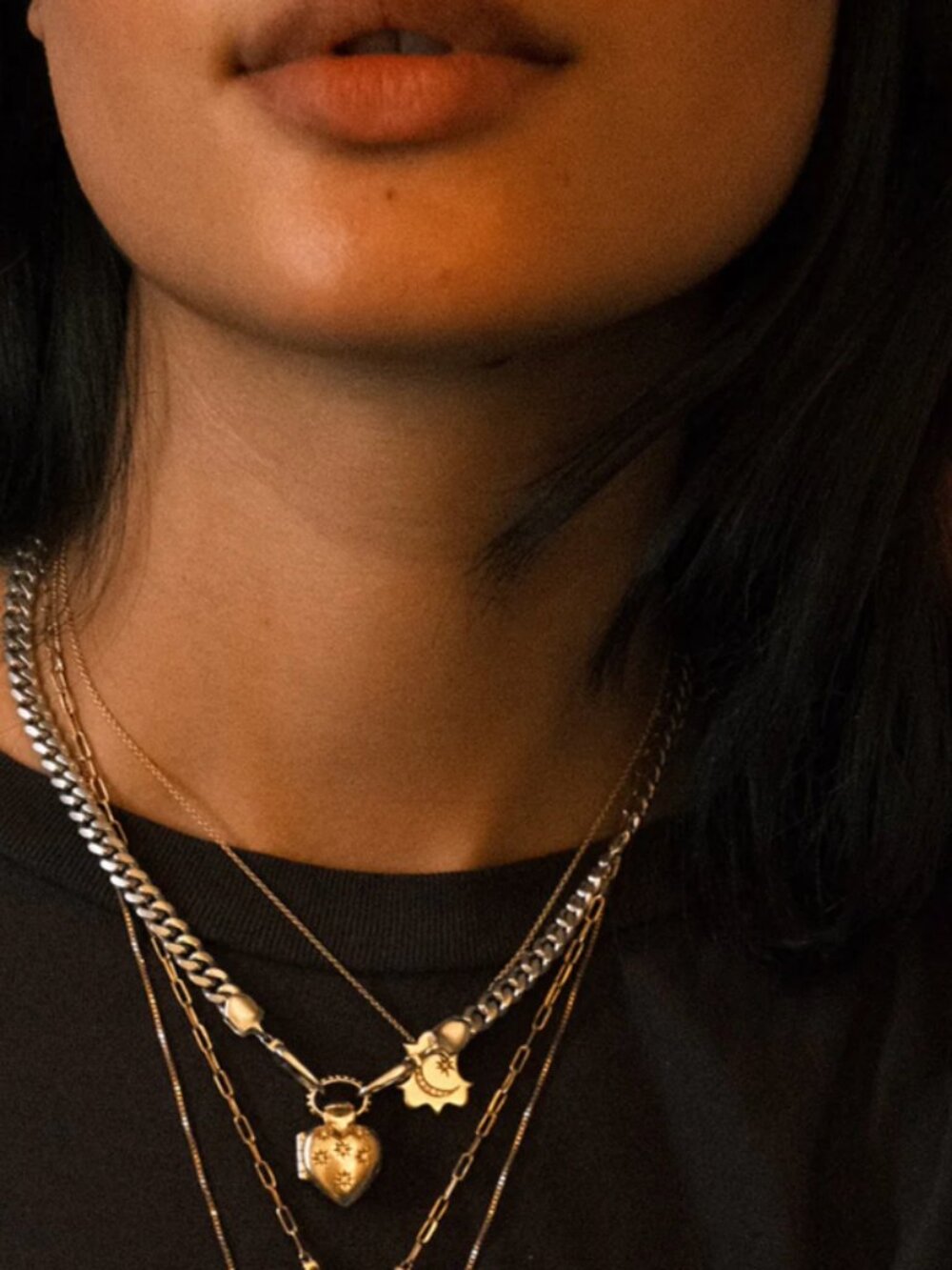 BEN VAULT Necklace with original pouch and wooden box